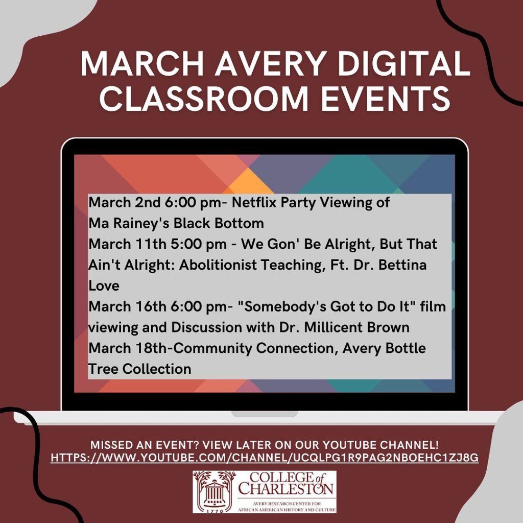 Avery Digital Classroom March 2021 Events
