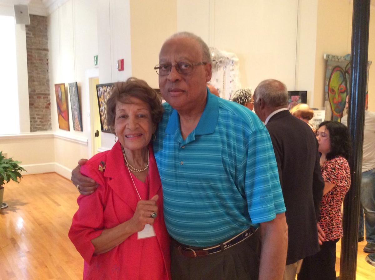 Ms. Cinny with Walter Brown, 2014