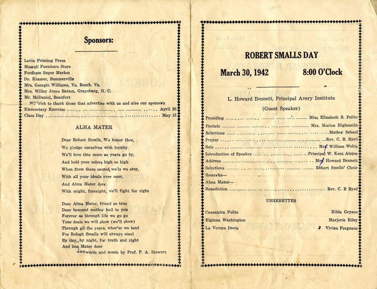 Robert Smalls Day program