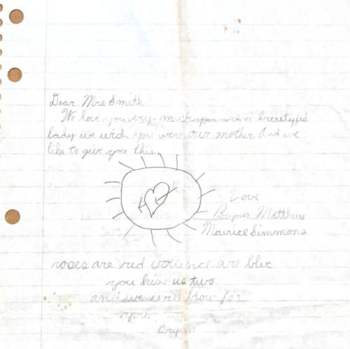 Student Letter, c. 1983