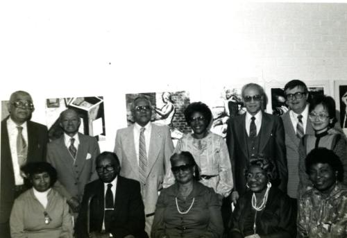 Group photo from Dr. Drago's autograph party, 1981.
