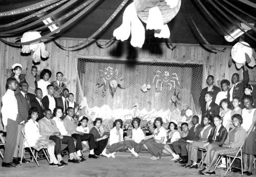 Photograph of Jack and Jill Valentine cruise teenagers party, Undated